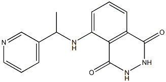5-{[1-(pyridin-3-yl)ethyl]amino}-1,2,3,4-tetrahydrophthalazine-1,4-dione Struktur