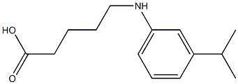 5-{[3-(propan-2-yl)phenyl]amino}pentanoic acid Structure