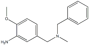 5-{[benzyl(methyl)amino]methyl}-2-methoxyaniline 化学構造式
