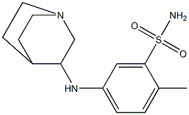 5-{1-azabicyclo[2.2.2]octan-3-ylamino}-2-methylbenzene-1-sulfonamide