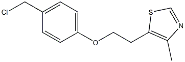 5-{2-[4-(chloromethyl)phenoxy]ethyl}-4-methyl-1,3-thiazole 结构式