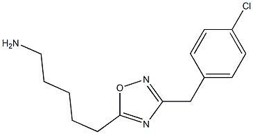 5-{3-[(4-chlorophenyl)methyl]-1,2,4-oxadiazol-5-yl}pentan-1-amine