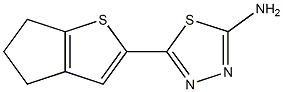 5-{4H,5H,6H-cyclopenta[b]thiophen-2-yl}-1,3,4-thiadiazol-2-amine 结构式