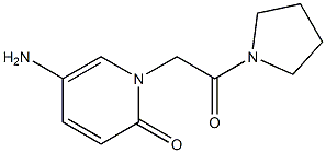 5-amino-1-[2-oxo-2-(pyrrolidin-1-yl)ethyl]-1,2-dihydropyridin-2-one Structure