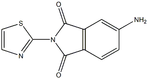 5-amino-2-(1,3-thiazol-2-yl)-2,3-dihydro-1H-isoindole-1,3-dione Structure