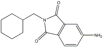 5-amino-2-(cyclohexylmethyl)-2,3-dihydro-1H-isoindole-1,3-dione 结构式