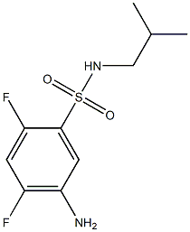 5-amino-2,4-difluoro-N-(2-methylpropyl)benzene-1-sulfonamide Structure