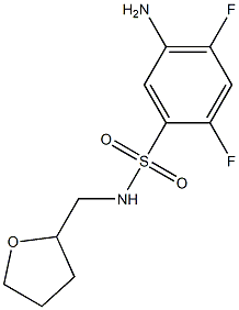 5-amino-2,4-difluoro-N-(oxolan-2-ylmethyl)benzene-1-sulfonamide Structure