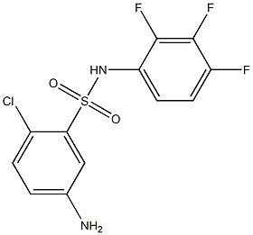 5-amino-2-chloro-N-(2,3,4-trifluorophenyl)benzene-1-sulfonamide Struktur