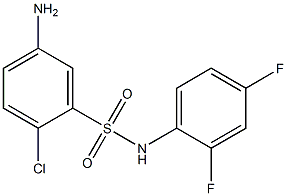 5-amino-2-chloro-N-(2,4-difluorophenyl)benzene-1-sulfonamide Structure