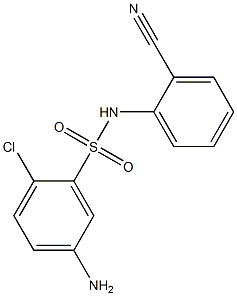 5-amino-2-chloro-N-(2-cyanophenyl)benzene-1-sulfonamide Structure