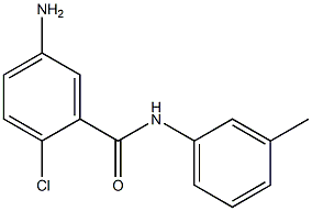 5-amino-2-chloro-N-(3-methylphenyl)benzamide 化学構造式