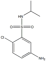 5-amino-2-chloro-N-(propan-2-yl)benzene-1-sulfonamide 化学構造式