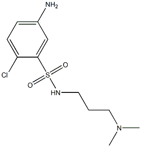  5-amino-2-chloro-N-[3-(dimethylamino)propyl]benzene-1-sulfonamide