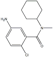 5-amino-2-chloro-N-cyclohexyl-N-methylbenzamide Struktur