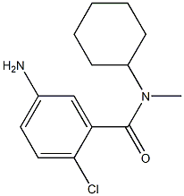 5-amino-2-chloro-N-cyclohexyl-N-methylbenzamide,,结构式