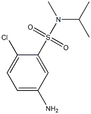 5-amino-2-chloro-N-methyl-N-(propan-2-yl)benzene-1-sulfonamide,,结构式
