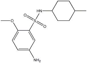 5-amino-2-methoxy-N-(4-methylcyclohexyl)benzene-1-sulfonamide Structure