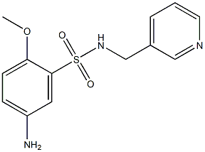 5-amino-2-methoxy-N-(pyridin-3-ylmethyl)benzene-1-sulfonamide Structure