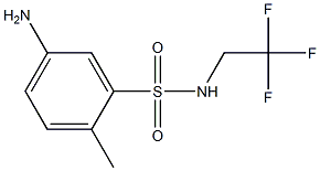 5-amino-2-methyl-N-(2,2,2-trifluoroethyl)benzene-1-sulfonamide,,结构式