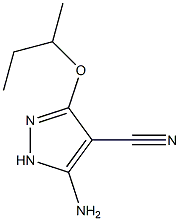 5-amino-3-sec-butoxy-1H-pyrazole-4-carbonitrile Structure