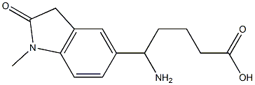 5-amino-5-(1-methyl-2-oxo-2,3-dihydro-1H-indol-5-yl)pentanoic acid|