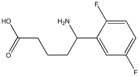 5-amino-5-(2,5-difluorophenyl)pentanoic acid 结构式