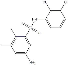 5-amino-N-(2,3-dichlorophenyl)-2,3-dimethylbenzene-1-sulfonamide Structure