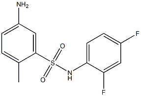 5-amino-N-(2,4-difluorophenyl)-2-methylbenzene-1-sulfonamide Structure