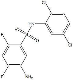 5-amino-N-(2,5-dichlorophenyl)-2,4-difluorobenzene-1-sulfonamide,,结构式