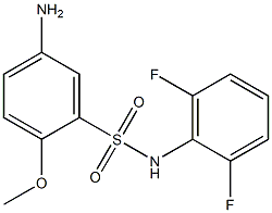 5-amino-N-(2,6-difluorophenyl)-2-methoxybenzene-1-sulfonamide Struktur