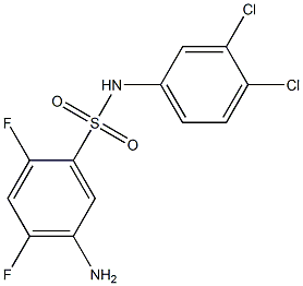 5-amino-N-(3,4-dichlorophenyl)-2,4-difluorobenzene-1-sulfonamide|