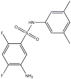 5-amino-N-(3,5-dimethylphenyl)-2,4-difluorobenzene-1-sulfonamide Structure