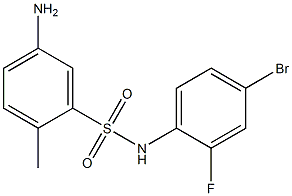 5-amino-N-(4-bromo-2-fluorophenyl)-2-methylbenzene-1-sulfonamide|