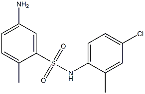 5-amino-N-(4-chloro-2-methylphenyl)-2-methylbenzene-1-sulfonamide Structure