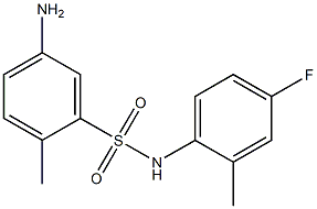 5-amino-N-(4-fluoro-2-methylphenyl)-2-methylbenzene-1-sulfonamide