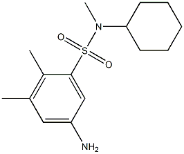 5-amino-N-cyclohexyl-N,2,3-trimethylbenzene-1-sulfonamide Structure