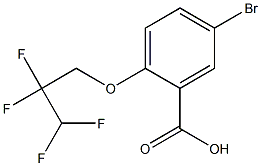 5-bromo-2-(2,2,3,3-tetrafluoropropoxy)benzoic acid Struktur