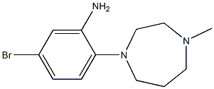 5-bromo-2-(4-methyl-1,4-diazepan-1-yl)aniline,,结构式