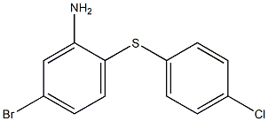 5-bromo-2-[(4-chlorophenyl)sulfanyl]aniline 化学構造式