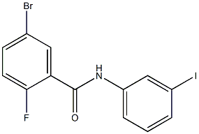  5-bromo-2-fluoro-N-(3-iodophenyl)benzamide