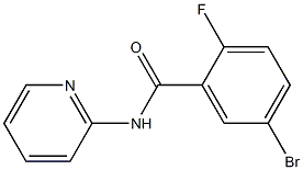 5-bromo-2-fluoro-N-pyridin-2-ylbenzamide Structure
