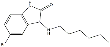 5-bromo-3-(hexylamino)-2,3-dihydro-1H-indol-2-one|