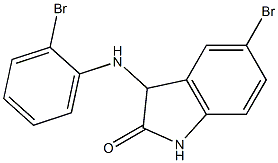 5-bromo-3-[(2-bromophenyl)amino]-2,3-dihydro-1H-indol-2-one Struktur