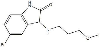 5-bromo-3-[(3-methoxypropyl)amino]-2,3-dihydro-1H-indol-2-one|