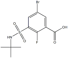 5-bromo-3-[(tert-butylamino)sulfonyl]-2-fluorobenzoic acid|