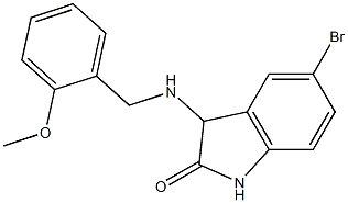 5-bromo-3-{[(2-methoxyphenyl)methyl]amino}-2,3-dihydro-1H-indol-2-one Structure