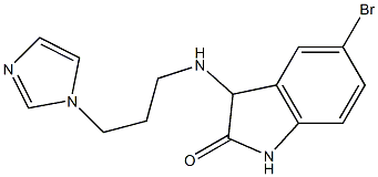 5-bromo-3-{[3-(1H-imidazol-1-yl)propyl]amino}-2,3-dihydro-1H-indol-2-one