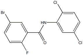 5-bromo-N-(2,5-dichlorophenyl)-2-fluorobenzamide Struktur