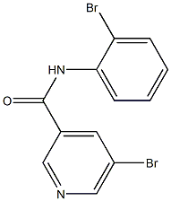 5-bromo-N-(2-bromophenyl)pyridine-3-carboxamide Struktur